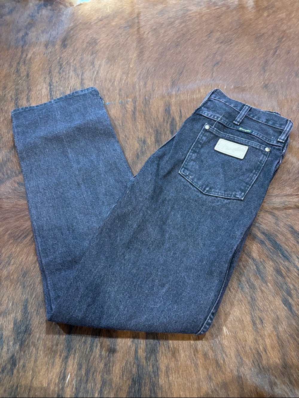 Vintage Women’s Wrangler Jeans- Black and Pink